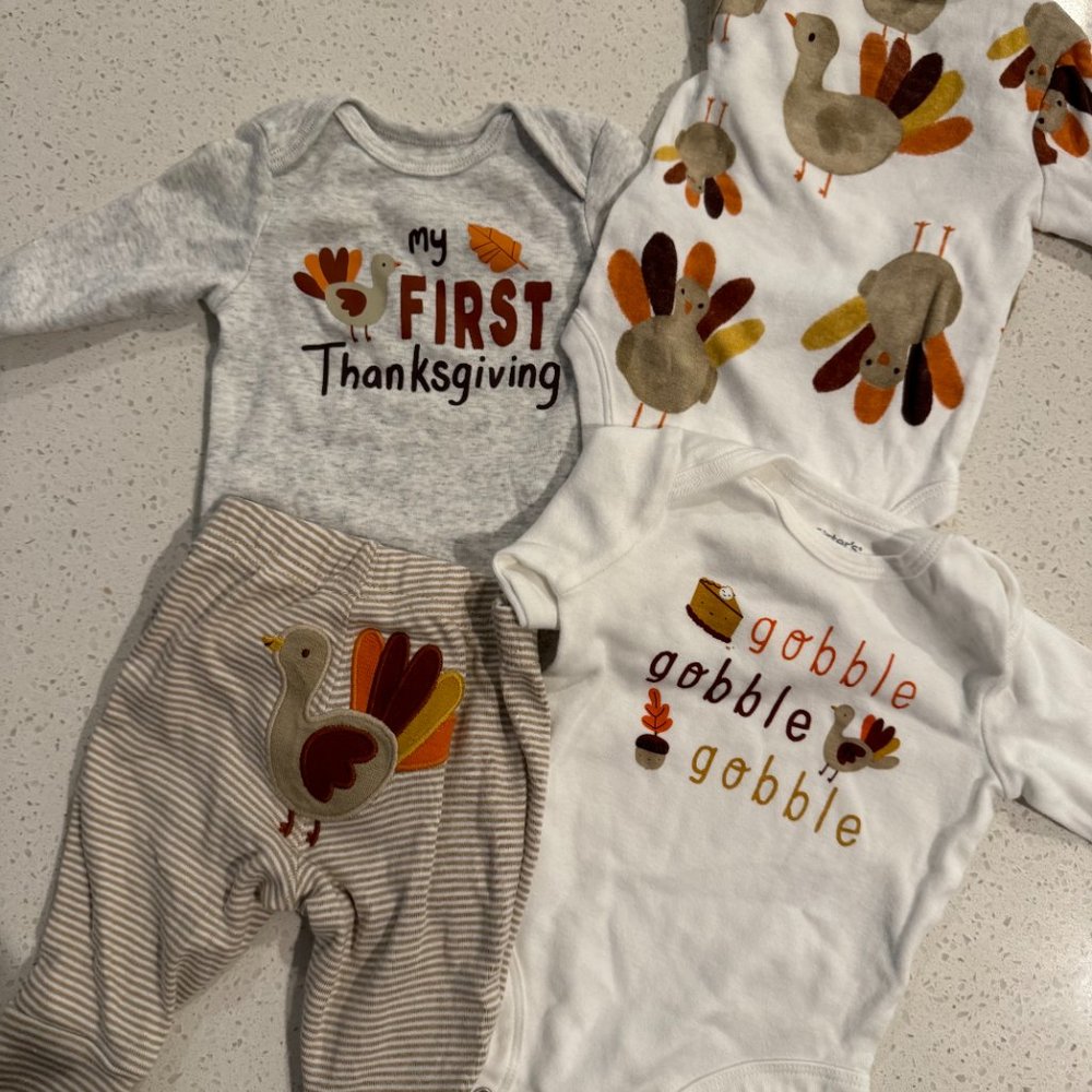 Carter's Thanksgiving 4 piece set